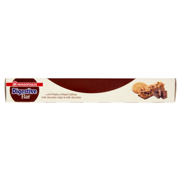 Papadopoulos Digestive Bar with chocolate chips & milk chocolate 5 x 28 g