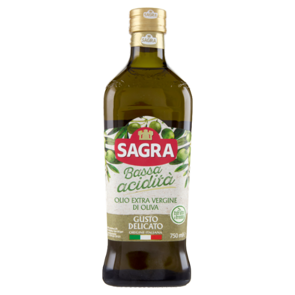 Sagra Bassa acidità Olio Extra Vergine di Oliva Gusto Delicato 750 ml