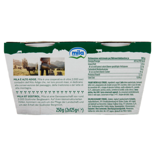 mila Yogurt Intero Strudel 2 x 125 g