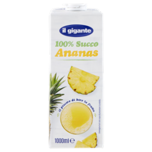 IL GIGANTE 100% Succo Ananas 1000 Ml