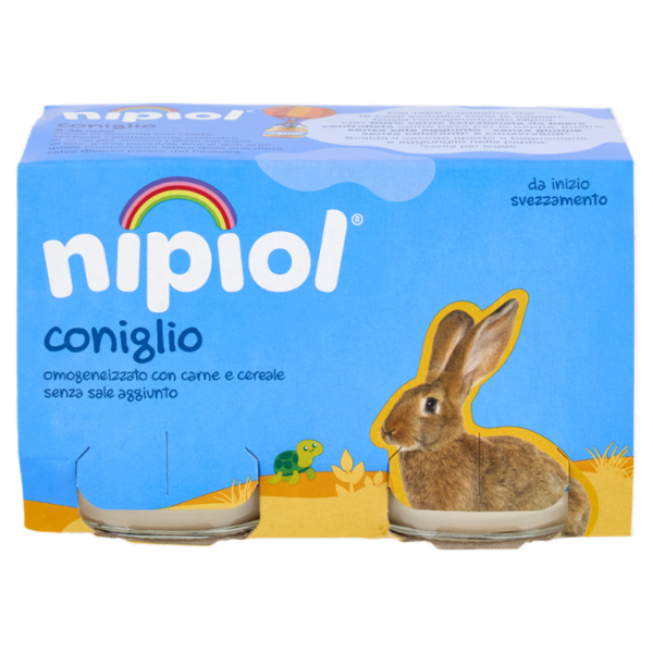 nipiol coniglio omogeneizzato con carne e cereale 2 x 120 g
