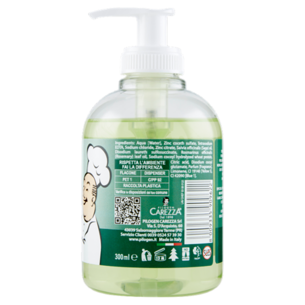 Lavamani dello chef con Antibatterico di grado alimentare 300 ml