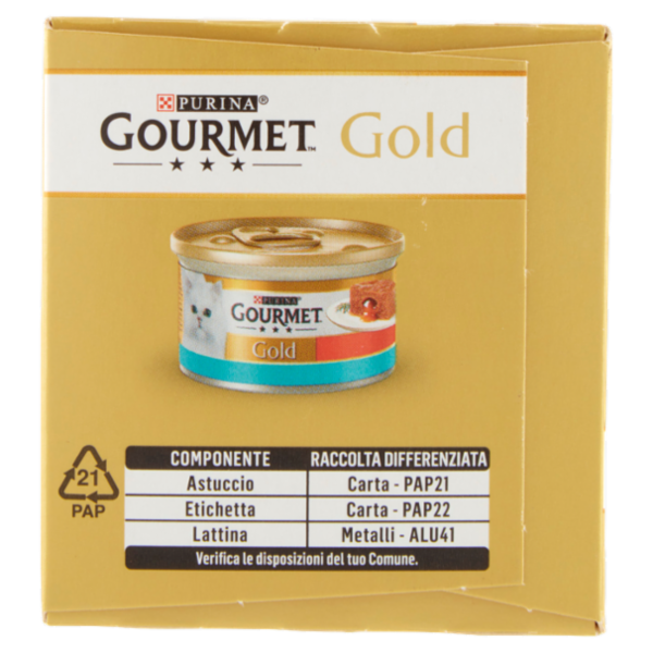 PURINA GOURMET Gold Cuore Morbido Tonno / Salmone 4x85g