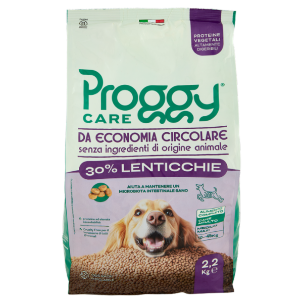 Poggy Care 30% Lenticchie Alimento Completo Cane Adulto Medium Maxi 10-45Kg 2,2 Kg