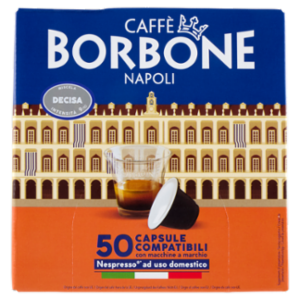 Caffè Borbone Miscela Decisa Capsule Compatibili Nespresso* Ad Uso Domestico 50 x 5 g