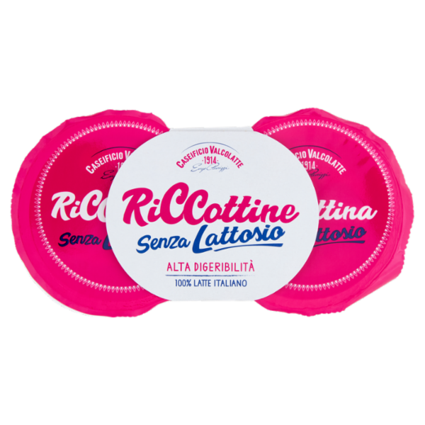 Caseificio Valcolatte Riccottine Senza Lattosio 2 x 90 g
