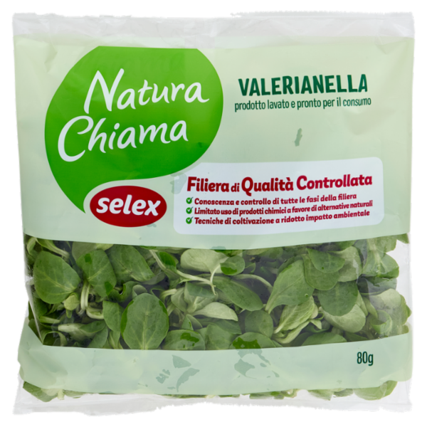 Selex Natura Chiama Valerianella Lavata e Pronta per il Consumo 80 g