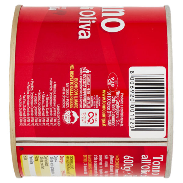 Auriga Tonno all'Olio di Oliva 600 g