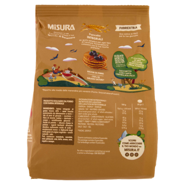 Misura Fibrextra Pancake Integrali 4 x 50 g
