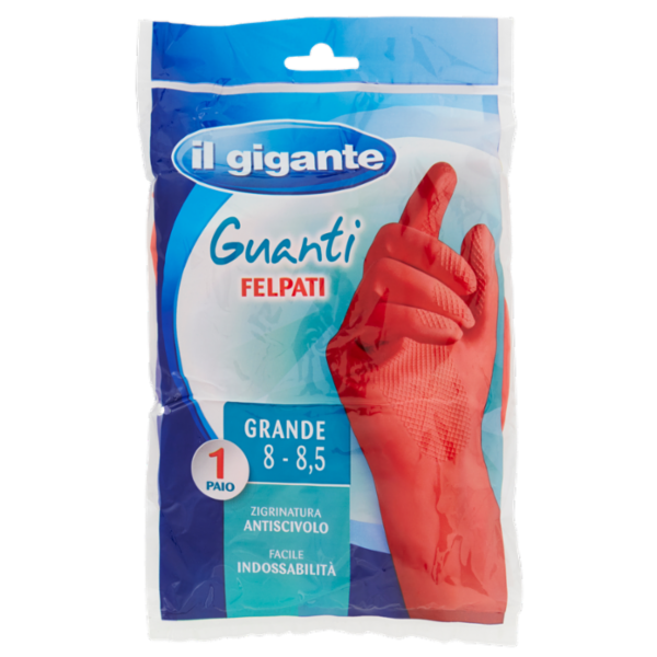 IL GIGANTE Guanti Felpati Grande 8 - 8,5 1 Paio