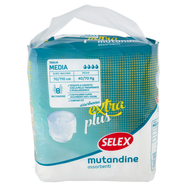Selex Mutandine Assorbenti Pants Extra Plus Misura Medium 8 pezzi