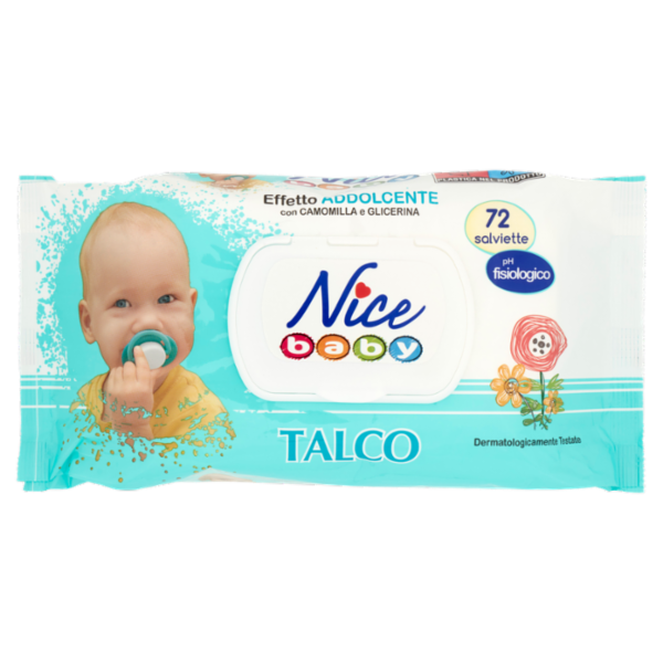 Nice baby Salviette Talco 72 pz