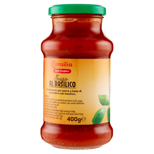 Consilia Saper Scegliere Sugo al Basilico 400 g