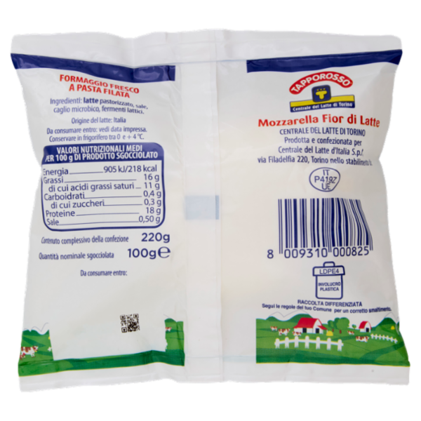 Tapporosso Mozzarella Fior di Latte 100 g