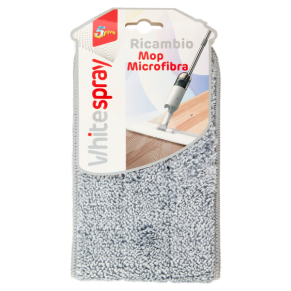 Super5 White spray Ricambio Mop Microfibra