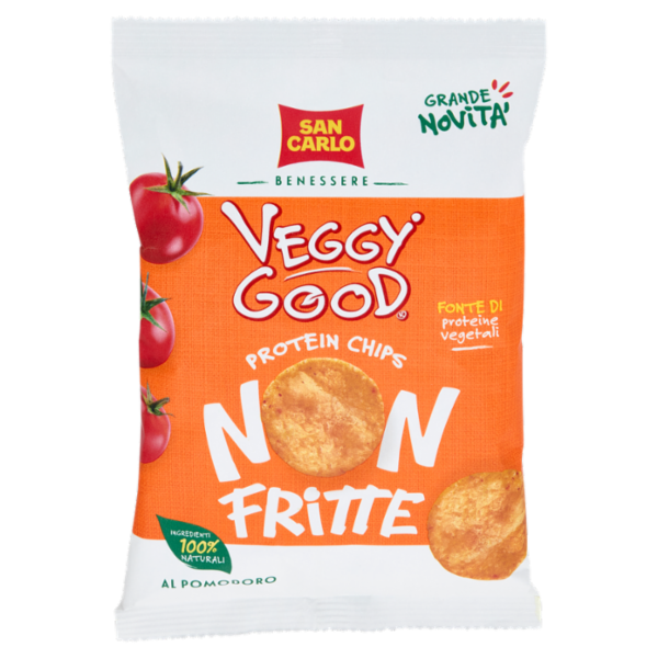 San Carlo Benessere Veggy Good Protein Chips Non Fritte al Pomodoro 65 g