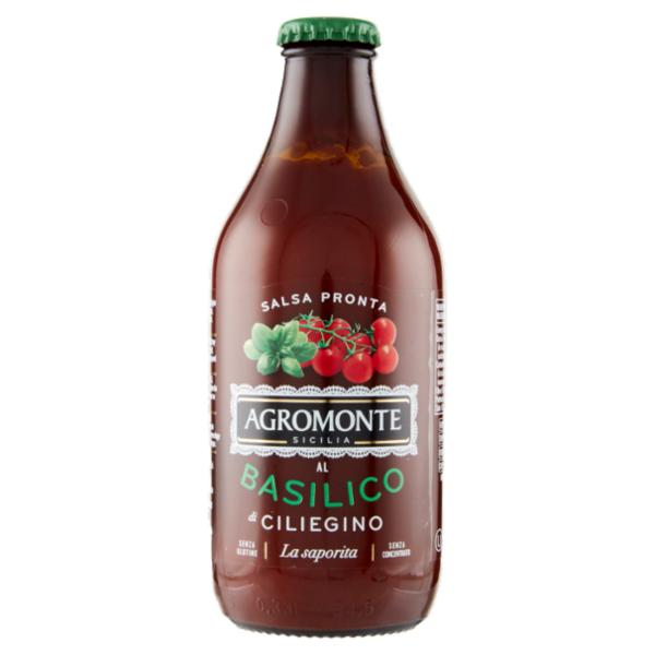 Agromonte Salsa Pronta al Basilico di Ciliegino la Saporita 330 g