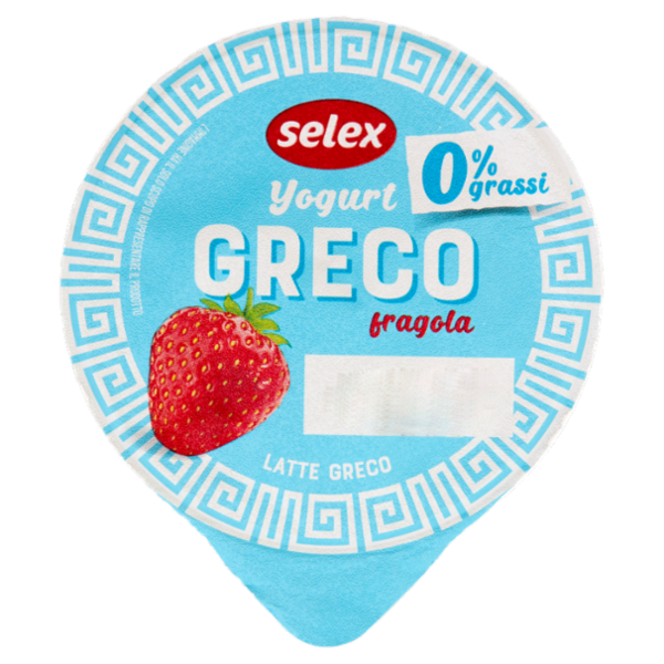 Selex Yogurt Greco 0% Grassi Fragola 150 g