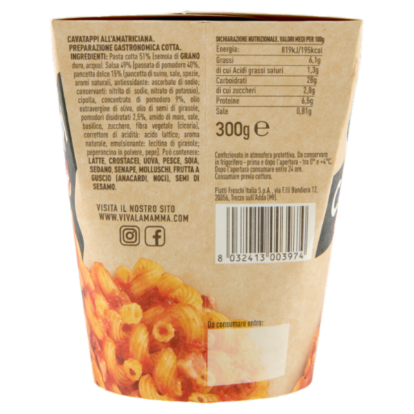 Viva la Mamma & Go Cavatappi all'Amatriciana 300 g