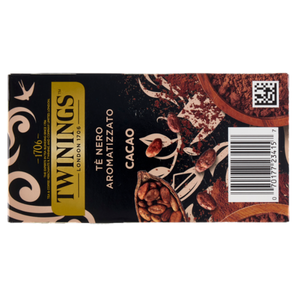 Twinings Cacao Tè Nero aromatizzato 20 filtri The 40 g