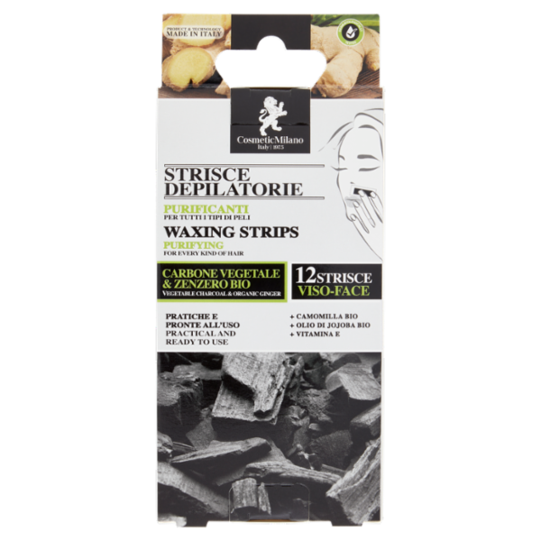 Cosmetic Milano Strisce Depilatorie Purificanti Viso 12 pz