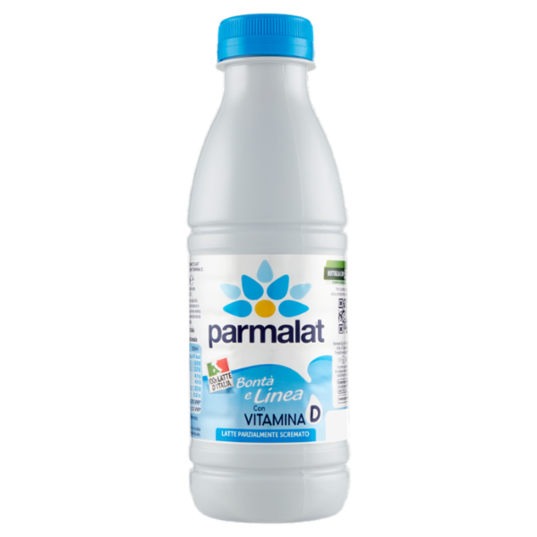 parmalat Bontà e Linea con Vitamina D Latte Parzialmente Scremato 100% Latte d'Italia 500 ml