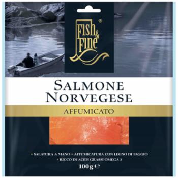 Fish & Fine Salmone Norvegese Affumicato A Fette Gr.100