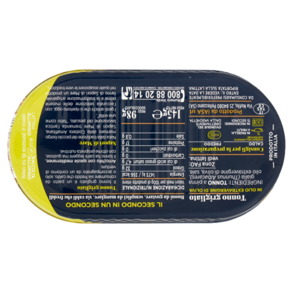 Sapori di Mare Tonno grigliato in Olio Extravergine di Oliva 145 g
