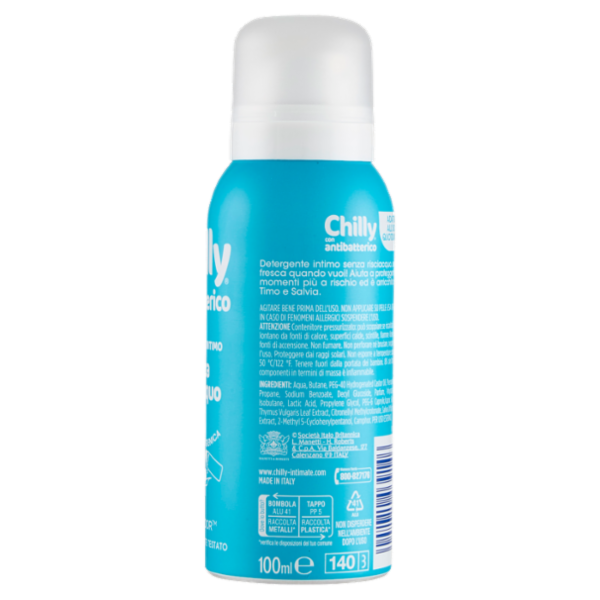 Chilly con antibatterico Detergente Intimo senza risciacquo 100 ml