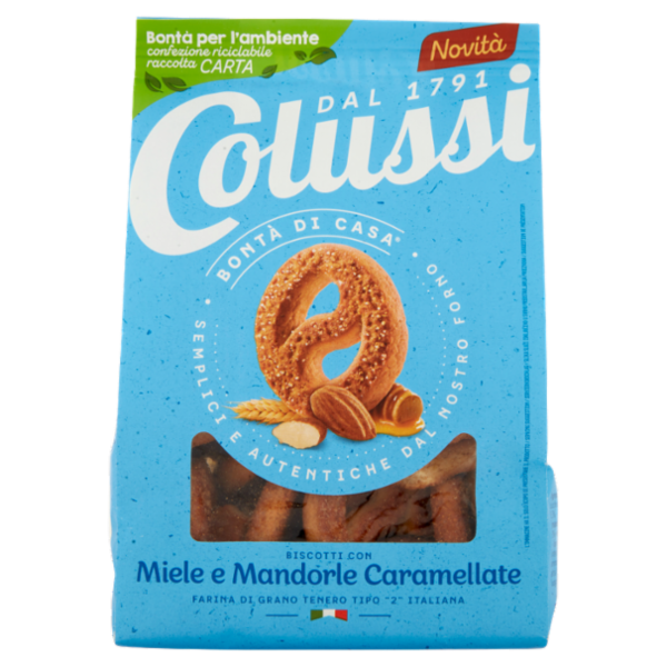 Colussi Biscotti con Miele e Mandorle Caramellate 300 g