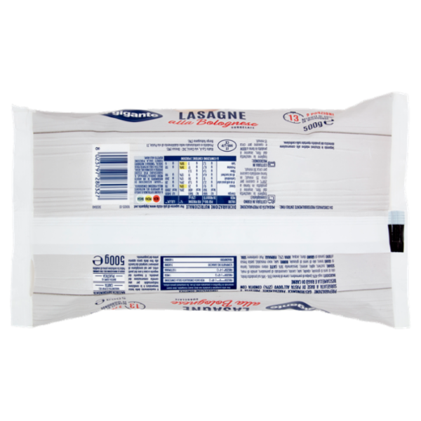 IL GIGANTE Lasagne alla Bolognese Surgelate 500 g