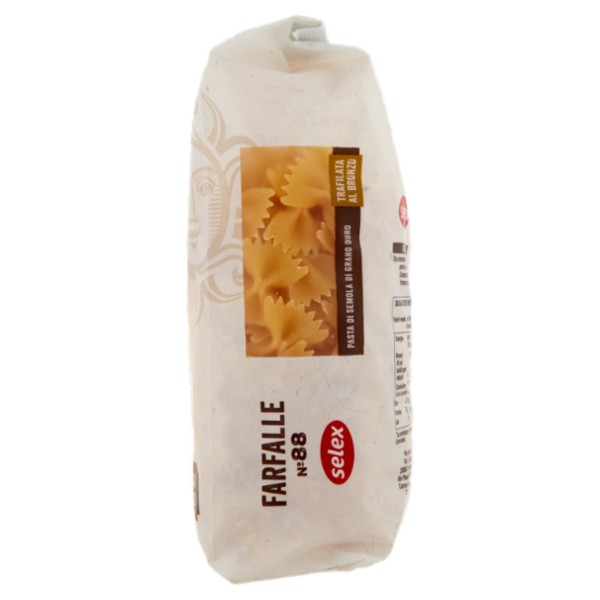 Selex Pasta di Semola Trafilata al Bronzo Farfalle 500 g