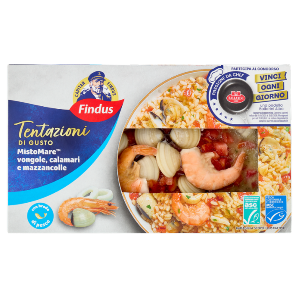 Capitan Findus Tentazioni di Gusto Misto Mare vongole, calamari e mazzancolle 400 g