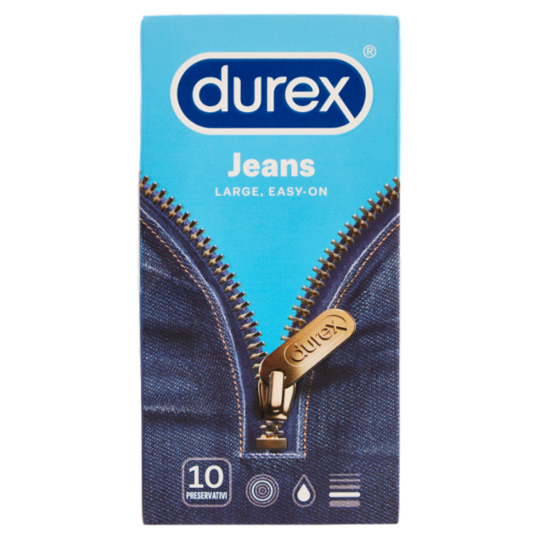 Durex Preservativi Jeans, 10 Profilattici