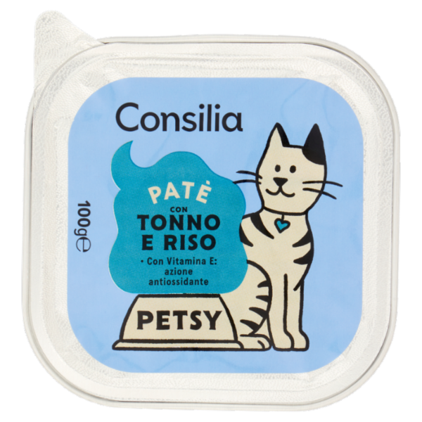 Consilia Petsy Gatto Paté con Tonno e Riso 100 g