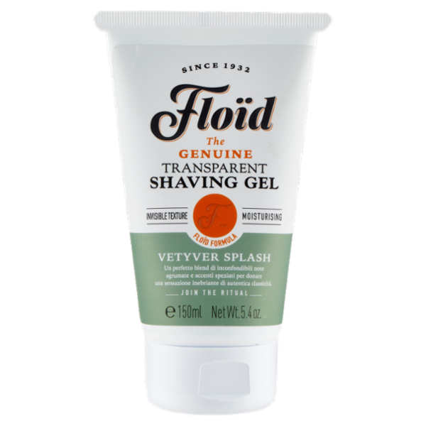 Floïd The Genuine Transparent Shaving Gel Vetyver Splash 150 ml