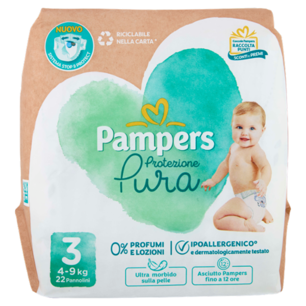 Pampers Protezione Pura 3 22 pz