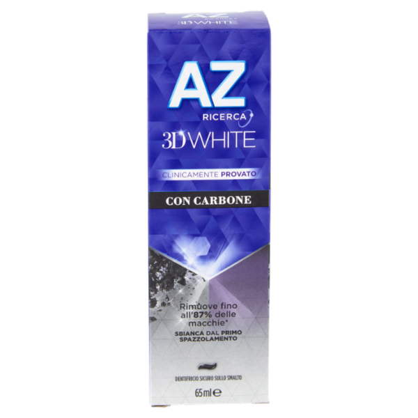AZ Ricerca Dentifricio 3D White con Carbone 65 ml