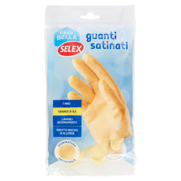 Selex Casa Bella Guanti Satinati Misura Grande (8-8,5)