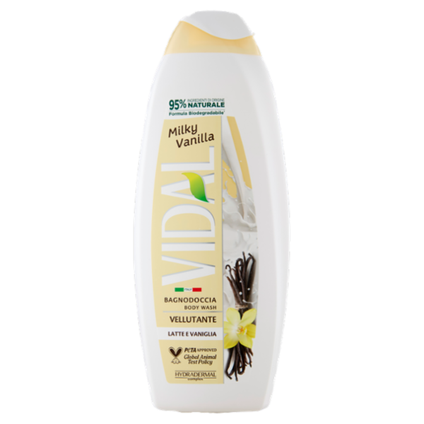 Vidal Milky Vanilla Bagnodoccia Vellutante Latte e Vaniglia 600 ml
