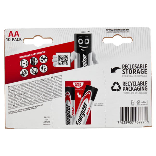 Energizer Max AA 10 pz