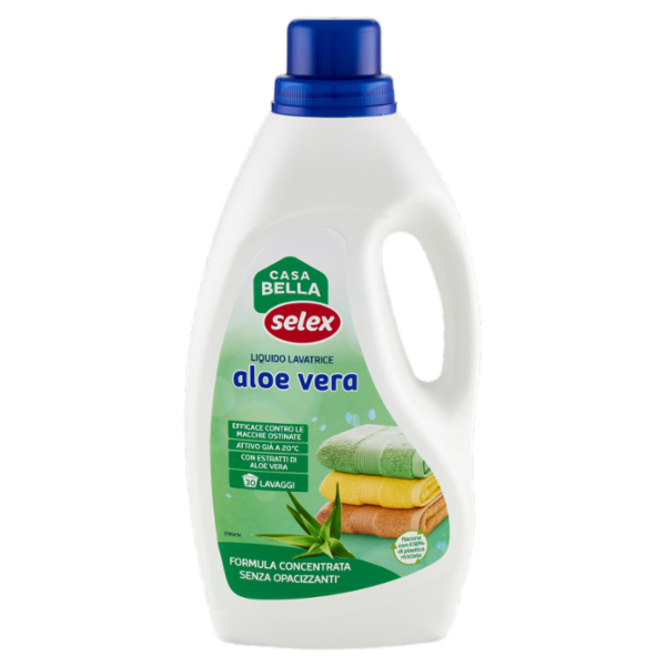 Selex Casa Bella Detersivo per Lavatrice Liquido Aloe Vera 30 Lavaggi 1,5 L