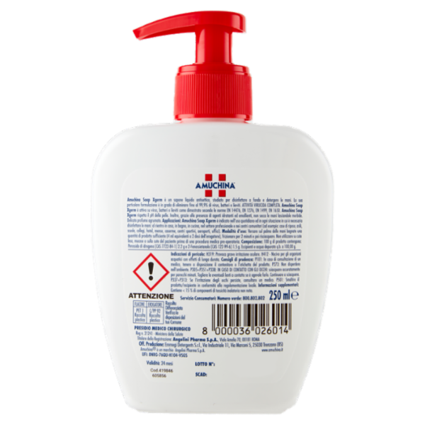Amuchina SoapXgerm Sapone Liquido Mani Disinfettante 250 ml