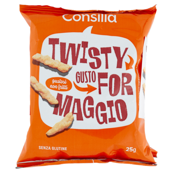 Consilia Saper Scegliere Twisty Gusto Formaggio (senza olio di palma) 6 x 25 g