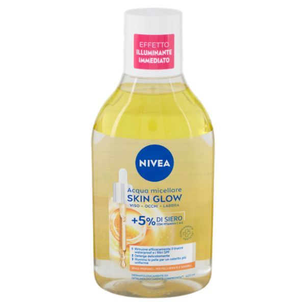 Nivea Acqua micellare Skin Glow per Pelli Spente e Sensibili 400 ml