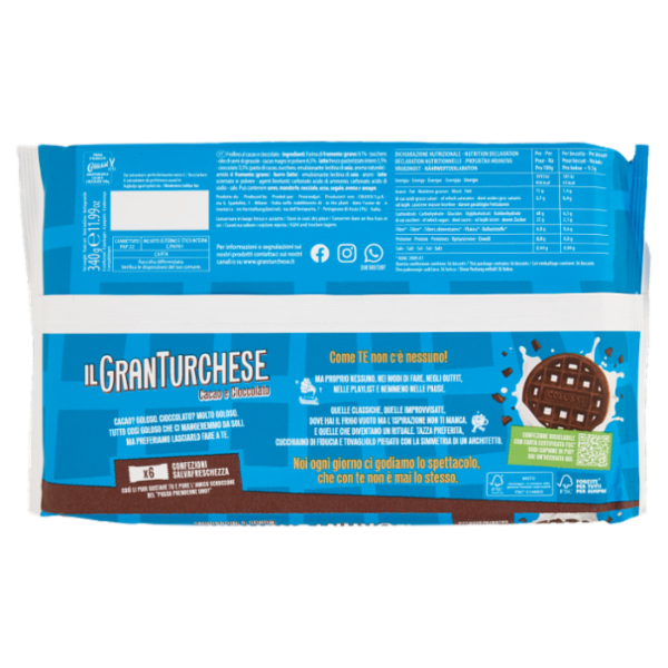 Colussi il GranTurchese Cacao e Cioccolato 340 g
