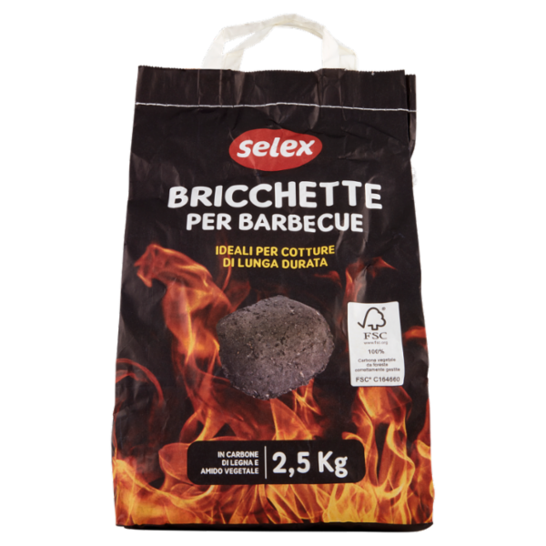 Selex Bricchette di Carbone Vegetale 2,5 kg