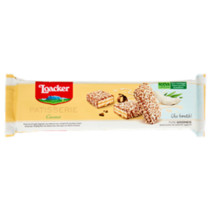 Loacker Patisserie Coconut Wafer Con Crema Al Cocco Ricoperti Di Cioccolato Latte Wafers 100g