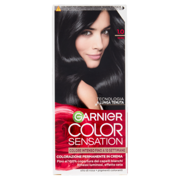 Garnier Color Sensation Colorazione Permanente in Crema 1.0 Nero
