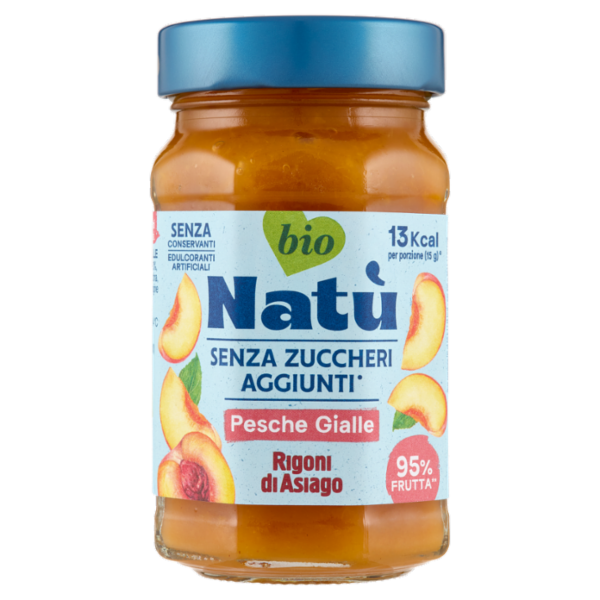 Rigoni di Asiago Natù Senza Zuccheri Aggiunti° Pesche Gialle bio 240 g